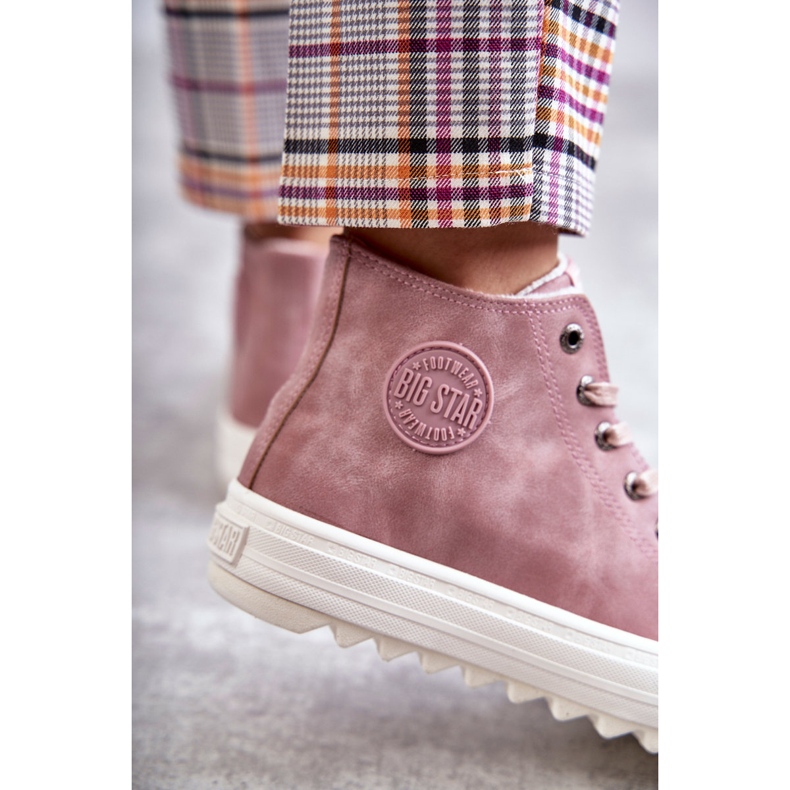 Dámské tenisky Big Star High Warm Pink EE274113 růžový 1