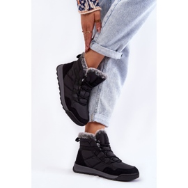 Dámské zateplené sněhule Cross Jeans KK2R4016C Black černý 2