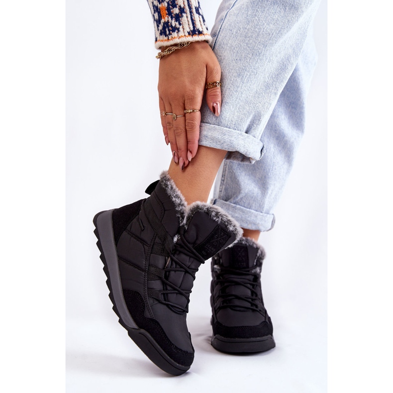 Dámské zateplené sněhule Cross Jeans KK2R4016C Black černá 1