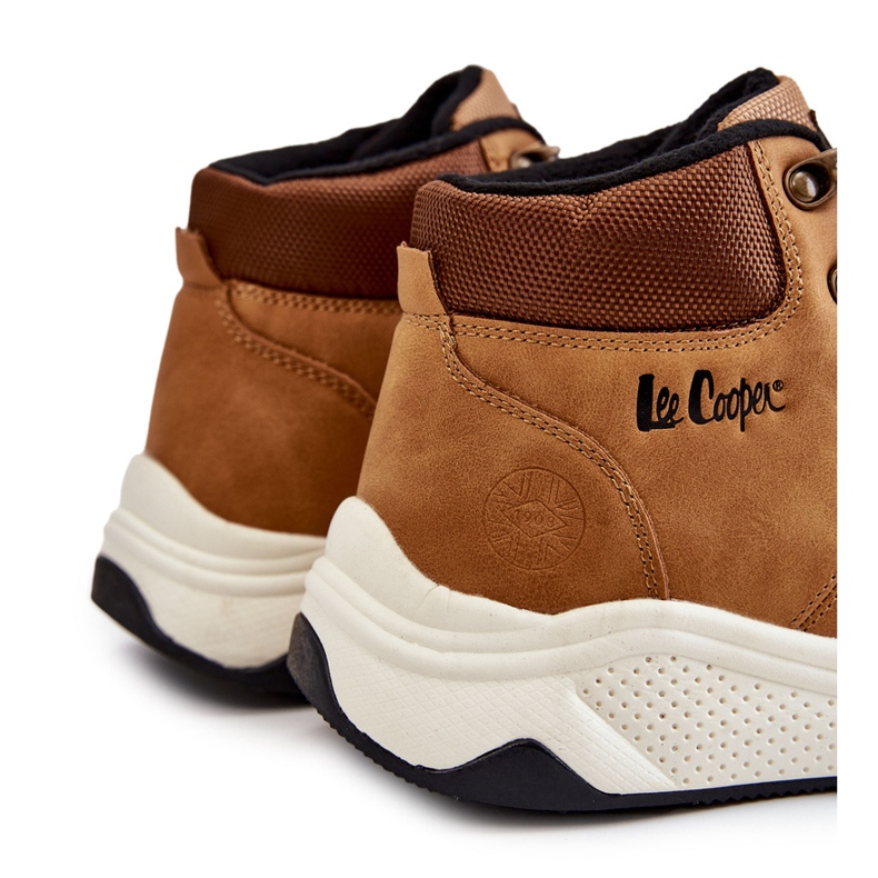 Pánské teplé trekové boty Lee Cooper LCJ-22-31-1452 Camel hnědý 1