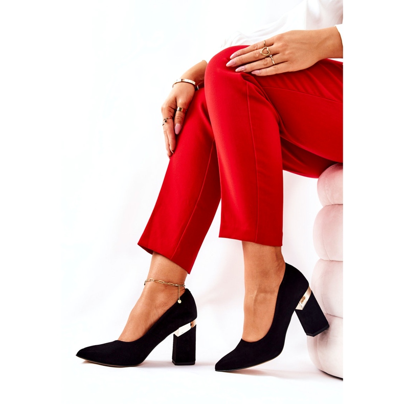 Dámský semiš Lewski Pumps 3117 Black černá 2