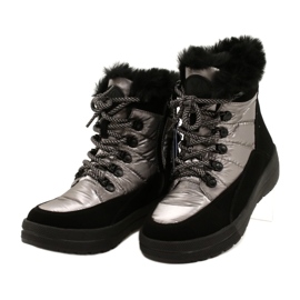 Dámské sněhové boty Caprice Waterproof 9-26240-29 032 Black/Taupe černý 2