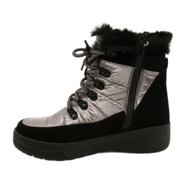 Dámské sněhové boty Caprice Waterproof 9-26240-29 032 Black/Taupe černý 1