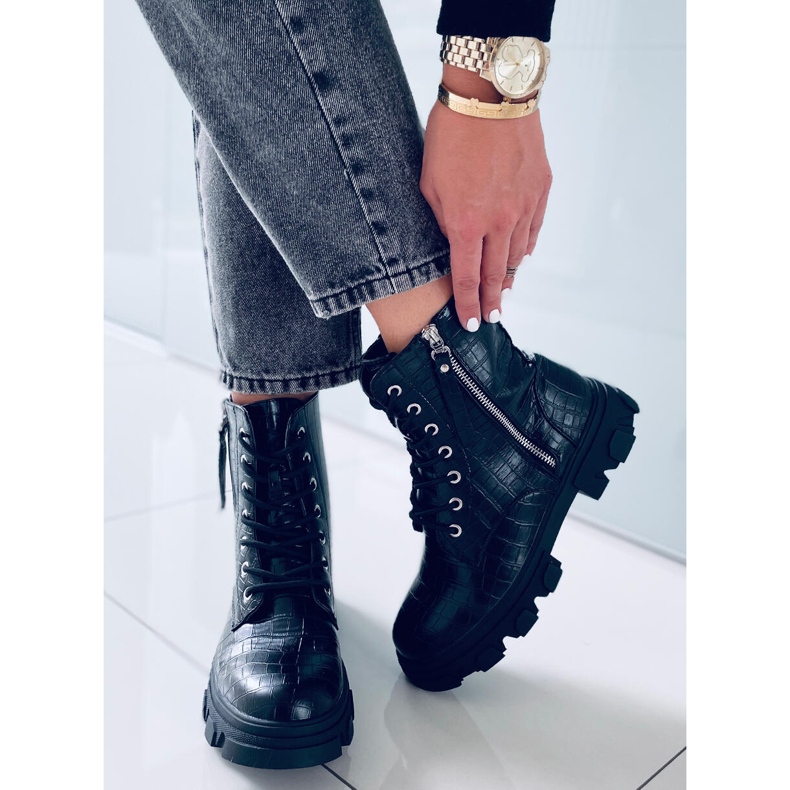 PA1 Will Black šněrovací boty černá 2