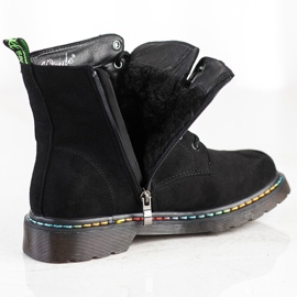 Weide Černé šněrovací boty černý 1