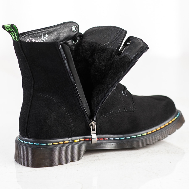 Weide Černé šněrovací boty černá 1