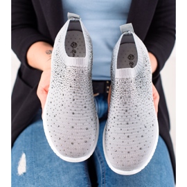 W. Potocki Tenisky S Krystaly Potocki šedá 1