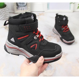 Boty zateplené ovčí vlnou News Jr EVE383A černá 1