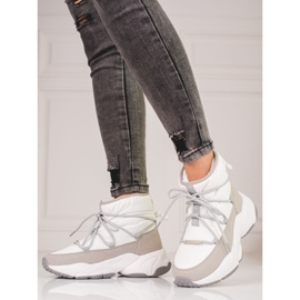 Dámské bílé sněhule Big Star KK274272 béžový 1 Dámské bílé sněhule Big Star KK274272 béžový 1