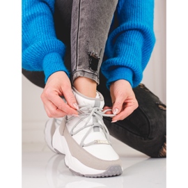 Dámské bílé sněhule Big Star KK274272 béžový 2 Dámské bílé sněhule Big Star KK274272 béžový 2