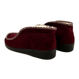 Teplé pantofle Felt Adanex 17013 Burgundy vícebarevný 3