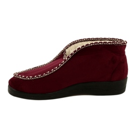 Teplé pantofle Felt Adanex 17013 Burgundy vícebarevný 1