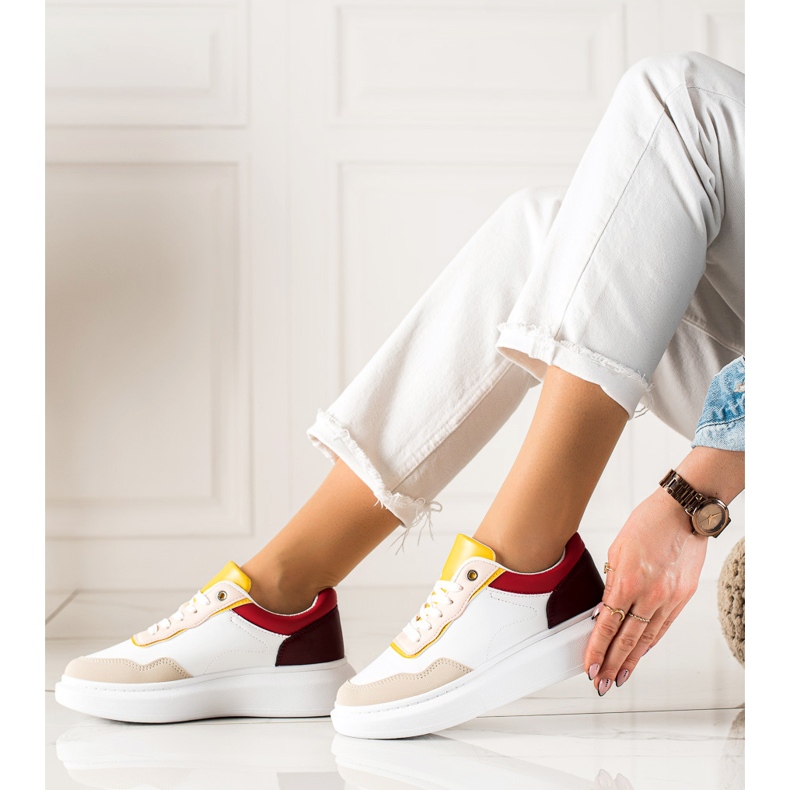 BUONAROTTI Módní sportovní boty tenisky bílý vícebarevný 2