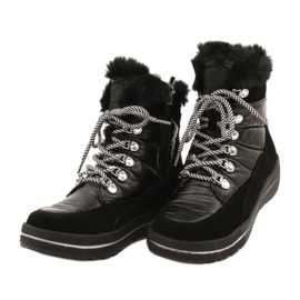 Dámské černé sněhové boty Caprice Waterproof 9-26240-29 019 černý 2
