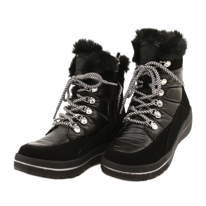 Dámské černé sněhové boty Caprice Waterproof 9-26240-29 019 černý 2