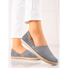 Šedé espadrilky Vinceza šedá 2