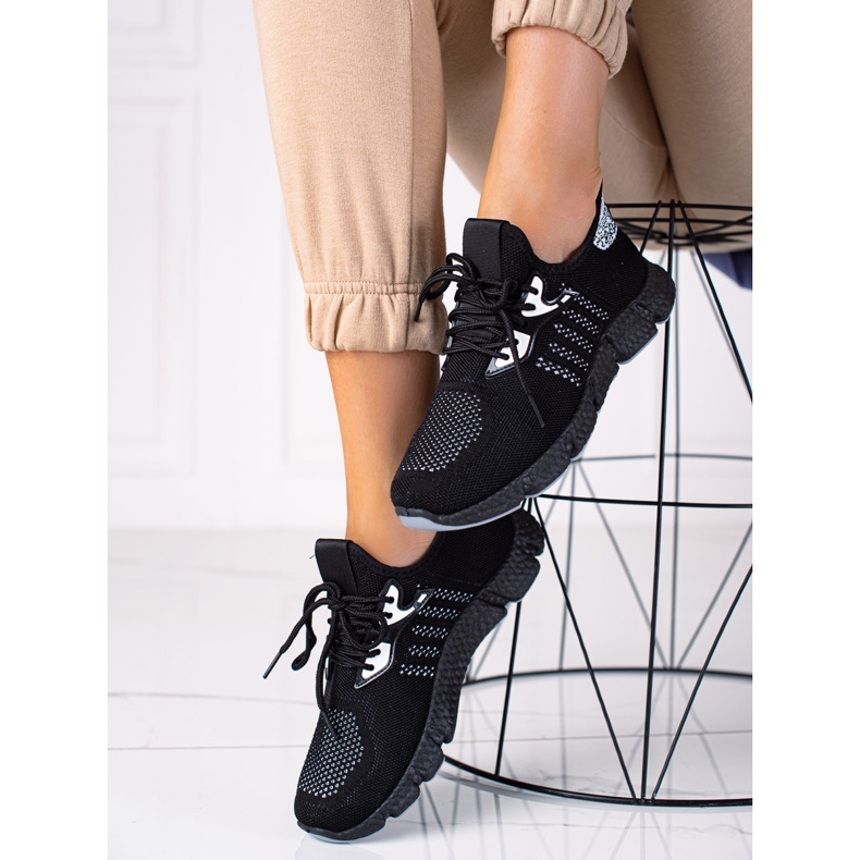 SHELOVET Lehké sportovní boty černá 1