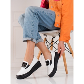 Kožené dámské boty Shelovet bílý 1