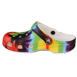 Crocs Classic Tie-Dye Graphic K Clog Jr 205451-90H vícebarevný žluť 1