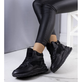 BM Černé zateplené tenisky od Malvern černý 2