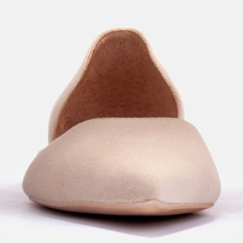 Marco Shoes Subtilní balerínky béžový 2 Marco Shoes Subtilní balerínky béžový 2