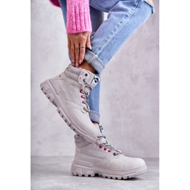 Dámské zateplené boty Lee Cooper LCJ-22-01-1373 šedé šedá 1