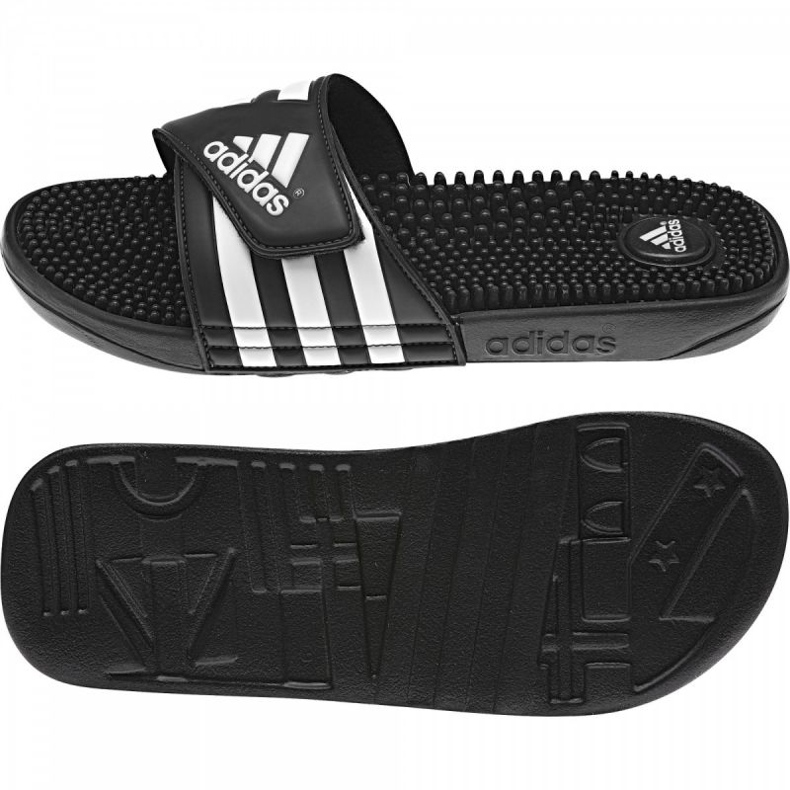 Pantofle Adidas Adissage M 078260 bílý černá 1