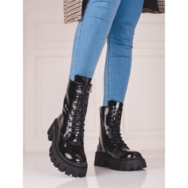 Černé dámské kožené tašky Shelovet černý 1