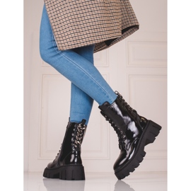 Černé dámské kožené tašky Shelovet černá 2