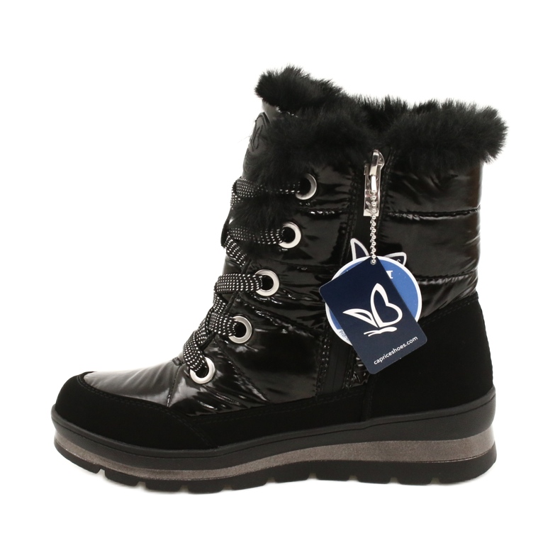 Dámské černé sněhové boty s Caprice membránou 9-26226-29 019 černá 2