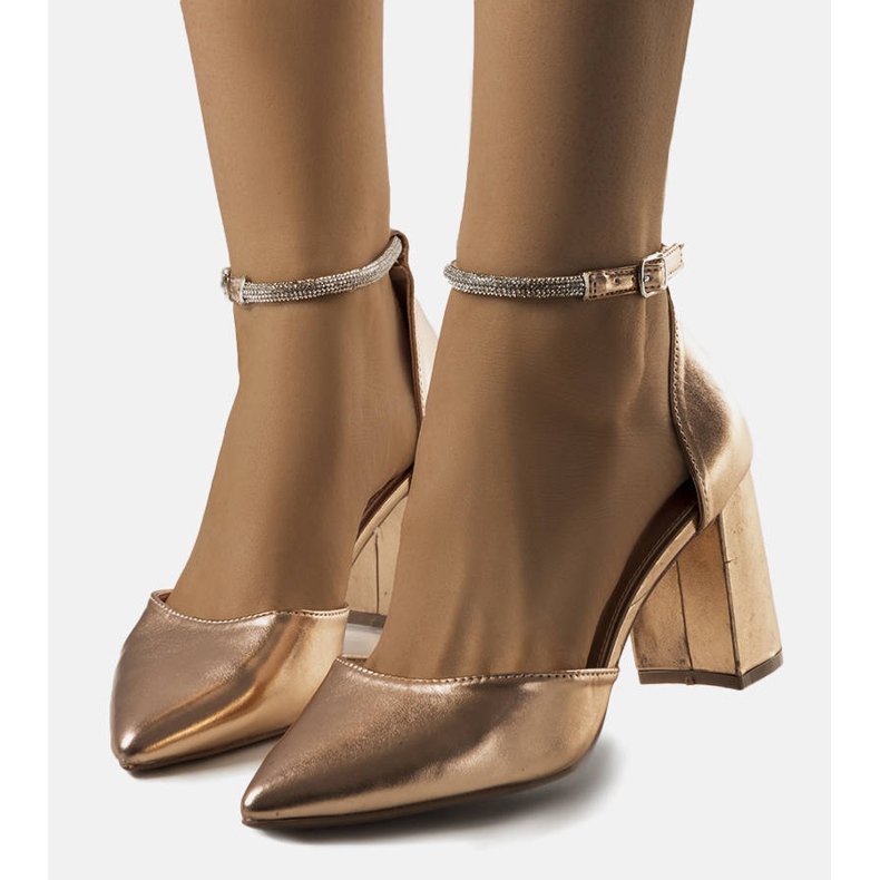 BM Lodičky na šampaňské Leighton s kubickou zirkonií zlatý 1