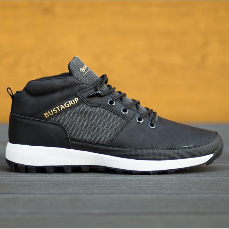 Kožené tenisky boty Trax Bustagrip M MRM7A černý 1