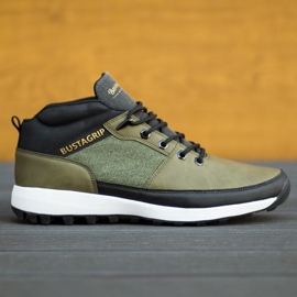 Kožené tenisky boty Trax Bustagrip M MRM7B zelený 1