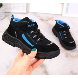 Nepromokavé vysoké trekové boty Befado Jr BEF37A černá 1