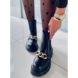 BM Dámské vysoké chelsea boty Moby Black černá 1