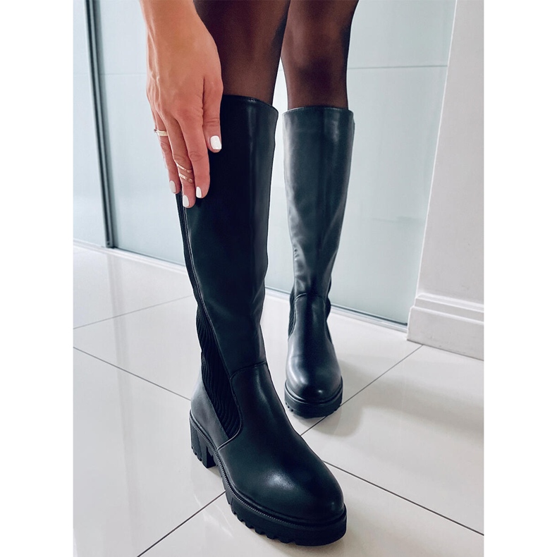 BM Jezdecké boty s pružným svrškem Harley Black černý 1