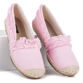 Vices Růžové espadrilky se střapci růžový 1