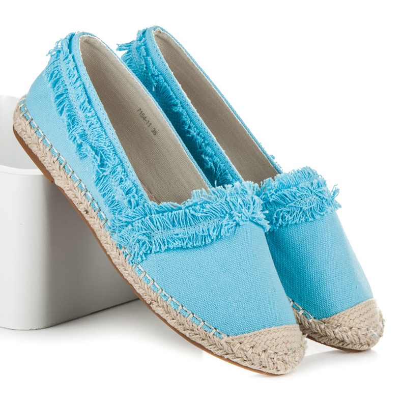 Vices Modré Espadrilky S Třásněmi modrý 1