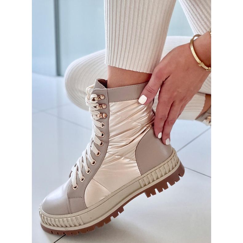 BM Šněrovací tenisky Aileen Beis béžový 1