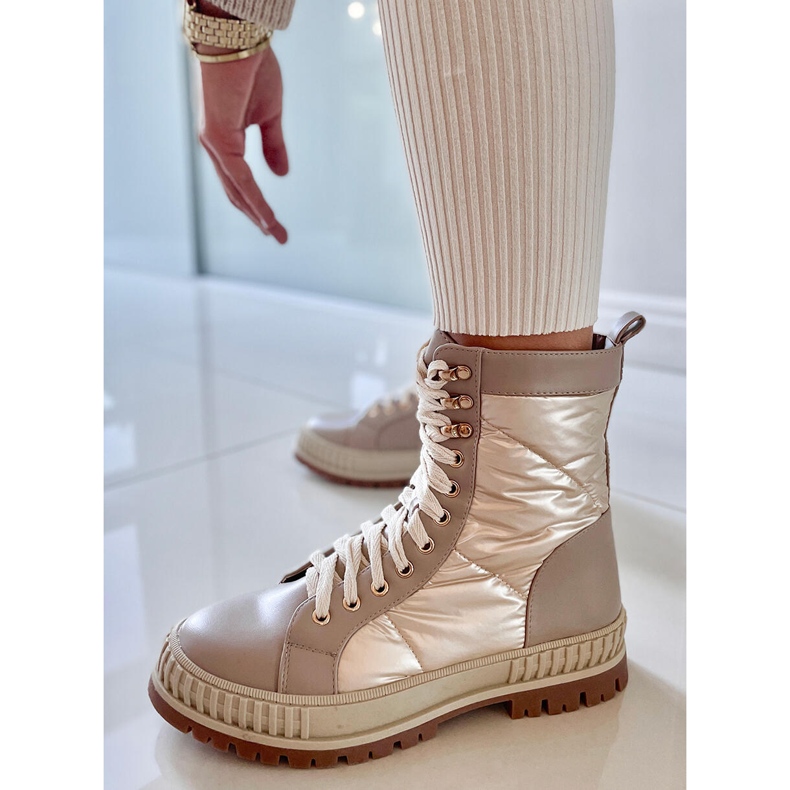 BM Šněrovací tenisky Aileen Beis béžový 2