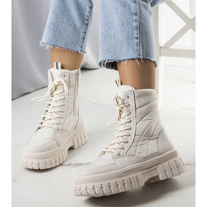 Béžové zateplené sněhule Arinna béžový 2