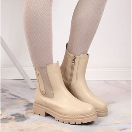 Teplé boty Jodhpur Laura La.Fi W PMR21 béžový 2 Teplé boty Jodhpur Laura La.Fi W PMR21 béžový 2