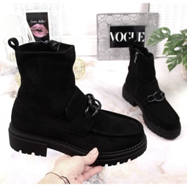 Zateplené semišové boty Laura La.Fi PMR26 černá 1 Zateplené semišové boty Laura La.Fi PMR26 černá 1