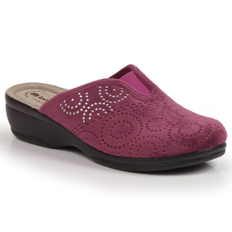 Pohodlné pantofle s gumičkou Inblu ARC22 červené 1