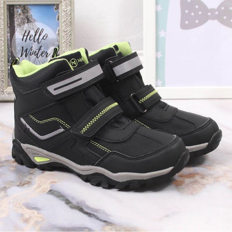 Masita Boty zateplené suchým zipem McKeylor Jr JAN171 černá 2