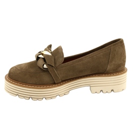 Dámská bota s okrasným ornamentem Laura Messi 2523 Green zelená 1