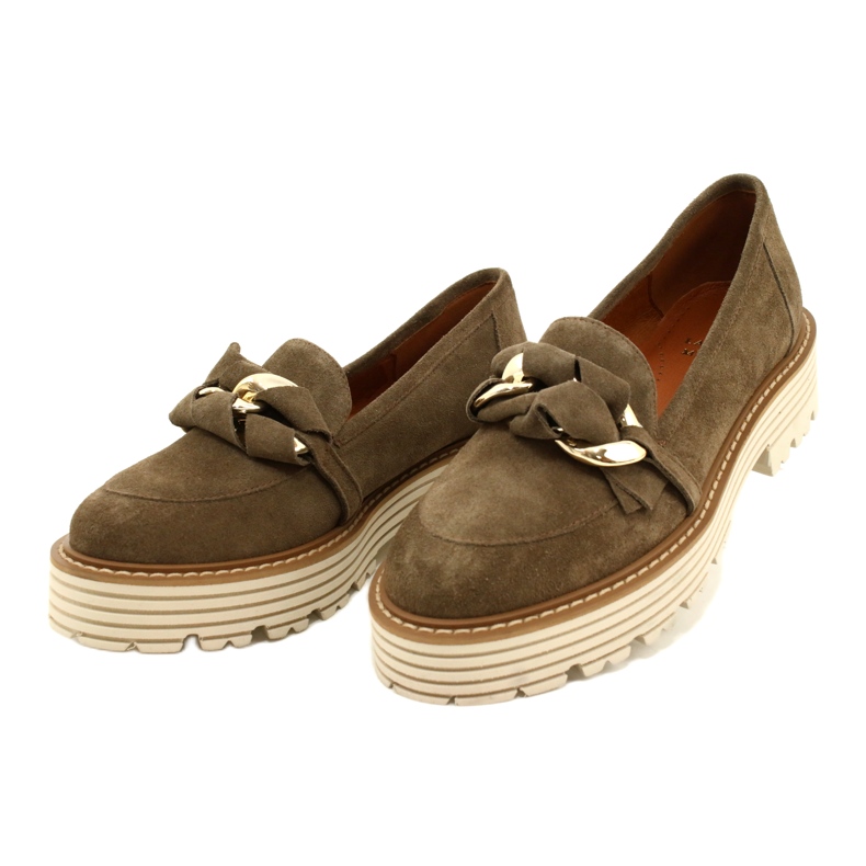 Dámská bota s okrasným ornamentem Laura Messi 2523 Green zelená 2