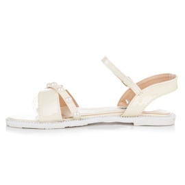 Vices Ploché Sandály S Perlami žluť 1