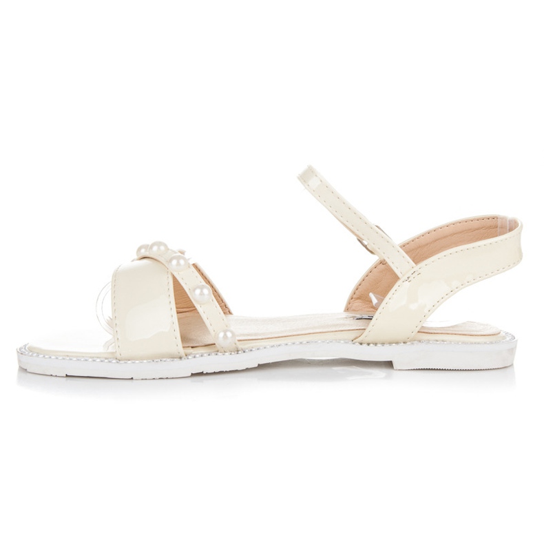 Vices Ploché Sandály S Perlami žlutá 1