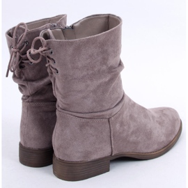 PA1 Ploché semišové boty Theda Khaki béžový 2